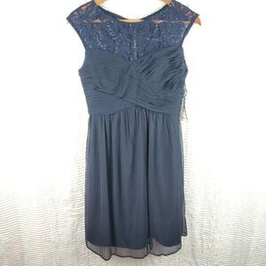 NWT Scarlett Navy Lace Sequin Cocktail Dress Sz 8